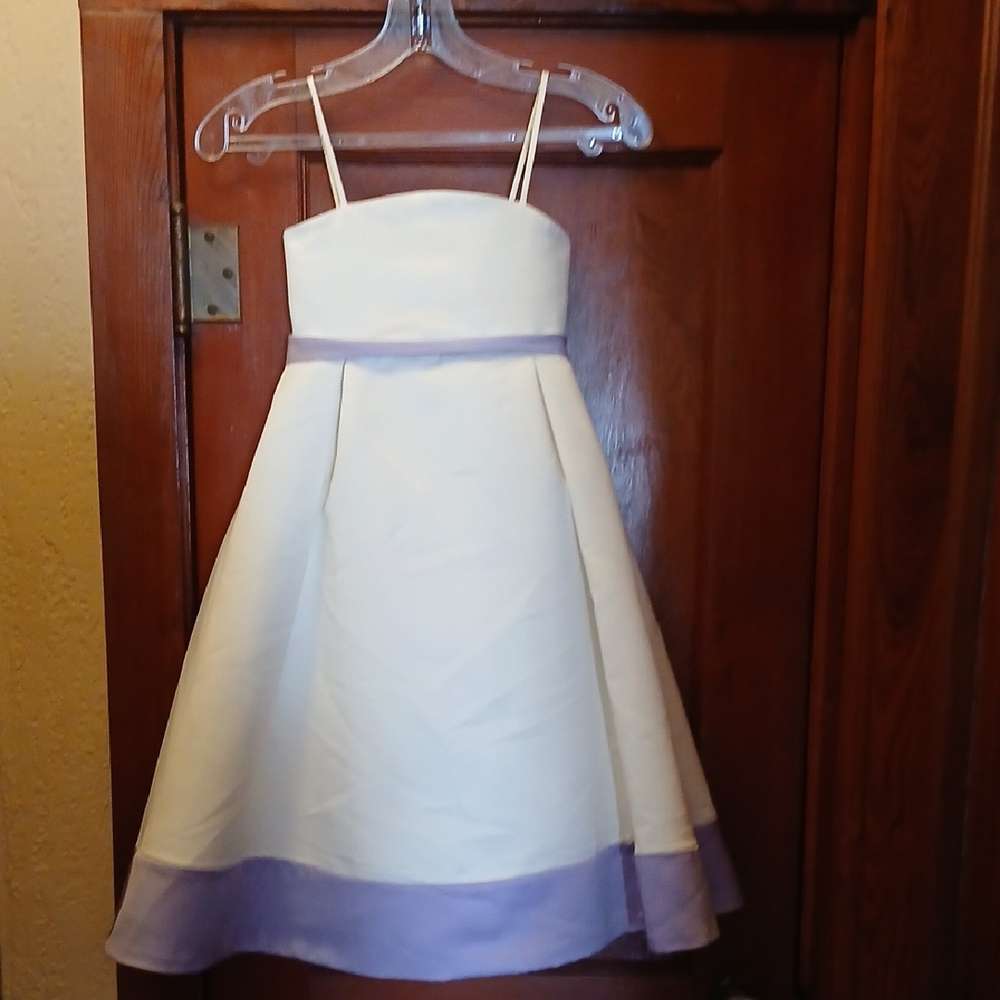 Charming Kids Formal Dress in Cream and Lavender